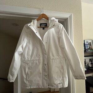Lands' End Women's Snow White Ski Jacket